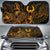 Pohnpei Auto Sun Shades Turtle Hibiscus Gold Auto Sun Shade Universal Fit Gold - Polynesian Pride