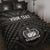 Samoa Personalised Quilt Bed Set - Samoa Seal In Polynesian Tattoo Style Black - Polynesian Pride