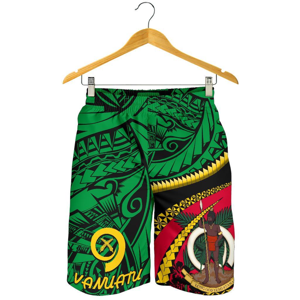 Vanuatu Men Shorts - Road To Hometown Green - Polynesian Pride