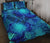 Hawaii Polynesian Turtle Quilt Bed Set - Hawaii Kanaka Maoli & Sea Turtle Blue - Polynesian Pride