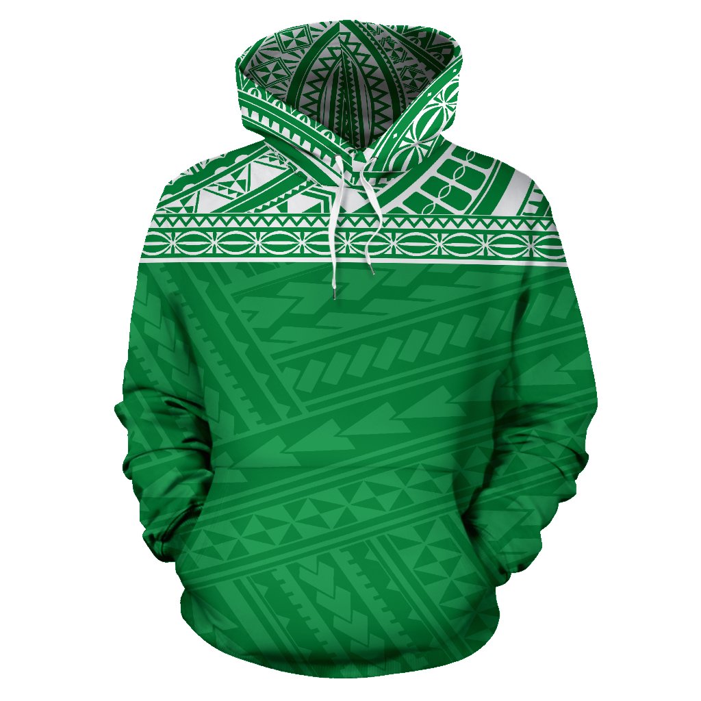 Poly All Over Hoodie Polynesian Green Version - Polynesian Pride