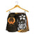 Pohnpei Micronesia Women's Shorts Gold - Turtle With Hook - Polynesian Pride