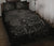 Hawaii Turtle Ohana Hibiscus Poly Quilt Bed Set Gray - Polynesian Pride