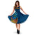 Hawaii Aloha Pineapple Midi Dress Women Blue - Polynesian Pride