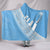 Fiji Tapa Rugby Hooded Blanket version Style You Win - Blue Hooded Blanket Blue - Polynesian Pride