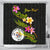 Niue Polynesian Custom Persona Shower Curtain - Plumeria Tribal 177 x 172 (cm) Black - Polynesian Pride