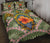 Hawaii Turtle Map Plumeria Hawaiian Tropical Quilt Bed Set - Candy Style - AH - Polynesian Pride