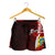 Tuvalu Polynesian Custom Personalised Women's Shorts - Coat Of Arm With Hibiscus - Polynesian Pride