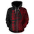 Vanuatu Polynesian Custom Zip up Hoodie Coconut Red - Polynesian Pride