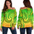 New Zealand Maori Mangopare Women Off Shoulder Sweater Polynesian - Rasta Rasta - Polynesian Pride