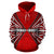 Maori Aotearoa Tribal Roots Hoodie Red Unisex Red - Polynesian Pride