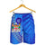 Fiji Drua Men Shorts Tapa Blue - Polynesian Pride