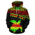 Hawaii Custom Hoodie Turtle Reggae Curve Version - Polynesian Pride