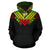 Hawaii Kanaka Maoli All Over Custom Hoodie Reggae Color - Polynesian Pride