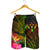 Kosrae Polynesian Men's Shorts - Hibiscus and Banana Leaves Reggae - Polynesian Pride