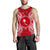 Chuuk Polynesian Men Tank Top Map Red White Red - Polynesian Pride