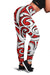 Polynesian Maori Ethnic Ornament Red Hawaii Women's Leggings AH Art - Polynesian Pride