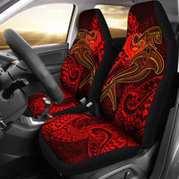 Pohnpei Car Seat Covers - Red Shark Polynesian Tattoo Universal Fit Red - Polynesian Pride