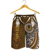 Pohnpei Custom Personalised Men's Shorts - Polynesian Boar Tusk - Polynesian Pride