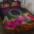 Cook Islands Polynesian Quilt Bed Set - Summer Hibiscus Art - Polynesian Pride