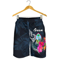 Guam Polynesian Men's Shorts - Tropical Flower - Polynesian Pride