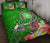 American Samoa Polynesian Quilt Bed Set - Turtle Plumeria (Green) Green - Polynesian Pride