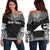 Tokelau Polynesian Chief Custom Personalised Women's Off Shoulder Sweater - Black Version Black - Polynesian Pride