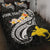 Papua New Guinea Custom Personalised Quilt Bed Set - PNG Seal Polynesian Patterns Plumeria (Black) Black - Polynesian Pride