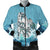 Maori Manaia The Blue Sea Bomber Jacket for Men Blue - Polynesian Pride