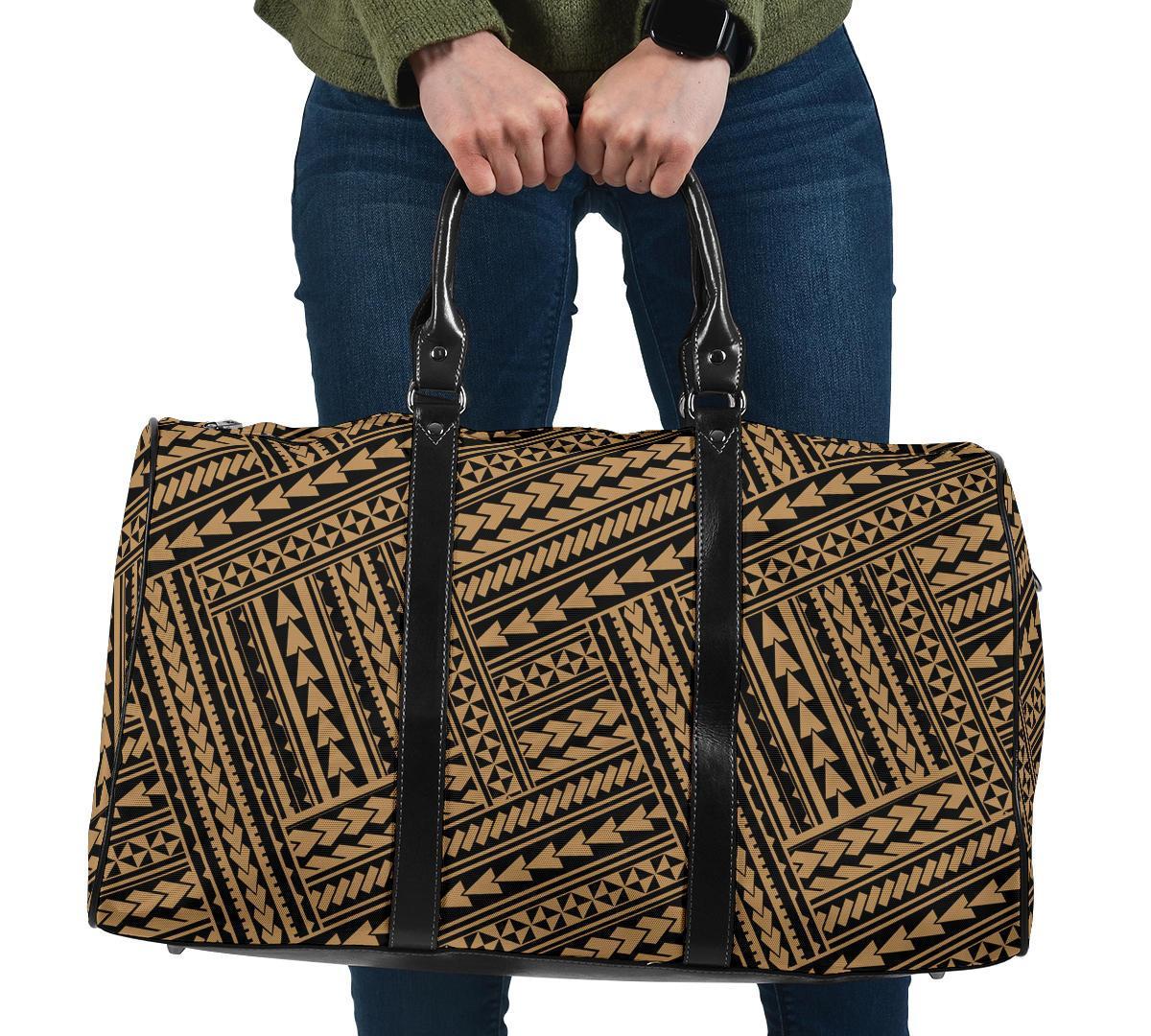 Polynesian Nation Gold Hawaii Travel Bag Travel Bag One size Gold - Polynesian Pride
