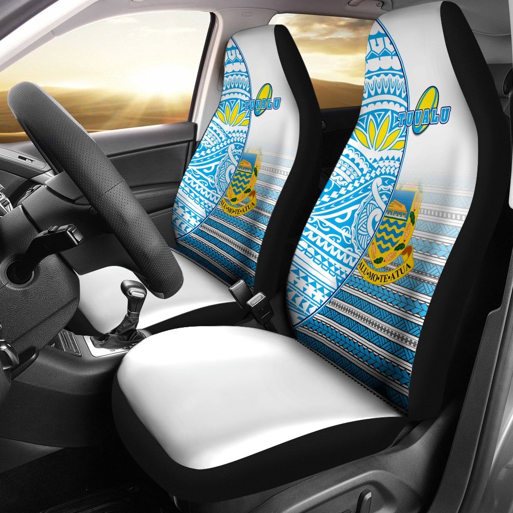 Tuvalu Rugby Car Seat Covers Special Universal Fit Blue - Polynesian Pride