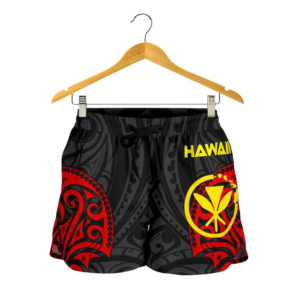 Polynesian Hawaii Women's Shorts - Hawaiian Spirit Women Black - Polynesian Pride