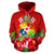 Tonga Polynesian Hoodie Flag Hibiscus - Polynesian Pride