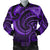 New Zealand Maori Mangopare Men Bomber Jacket Polynesian - Purple Purple - Polynesian Pride