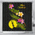 New Caledonia Polynesian Shower Curtain - Plumeria Tribal 177 x 172 (cm) Black - Polynesian Pride