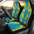 Tuvalu Car Seat Covers - Tuvalu Coat Of Arms Polynesian Tattoo Flag Universal Fit SkyBlue-Yellow - Polynesian Pride