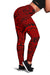 Polynesian Maori Lauhala Red Hawaii Women's Leggings AH Red - Polynesian Pride