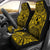 Tonga Car Seat Cover - Tonga Coat Of Arms Polynesian Gold Black Universal Fit Gold - Polynesian Pride