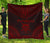 Tuvalu Premium Quilt - Tuvalu Coat Of Arms Polynesian Chief Red Version Red - Polynesian Pride