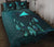 Tokelau Polynesian Quilt Bed Set Dreamcatcher Blue Blue - Polynesian Pride