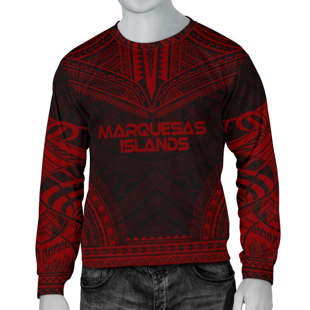 Marquesas Islands Sweater - Polynesian Chief Red Version Unisex Red - Polynesian Pride