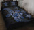 Kanaka Map Hibiscus Plumeria Turtle Art Blue Polynesian Quilt Bed Set - Polynesian Pride