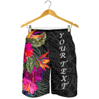 Polynesian Custom Personalised Men's Shorts - Hibiscus Pattern - Polynesian Pride
