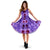 Hawaii Hibiscus Polynesian - Hawaiian Midi Dress - Curtis Style Midi Dress Purple - Polynesian Pride