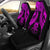 Tuvalu Polynesian Car Seat Covers Pride Seal And Hibiscus Pink Universal Fit Pink - Polynesian Pride