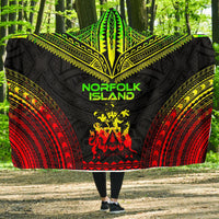 Norfolk Island Polynesian Chief Hooded Blanket - Reggae Version Hooded Blanket Reggae - Polynesian Pride