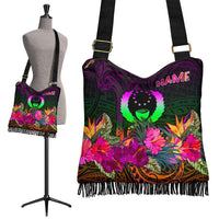 Pohnpei Personalised Crossbody Boho Handbag - Summer Hibiscus - Polynesian Pride