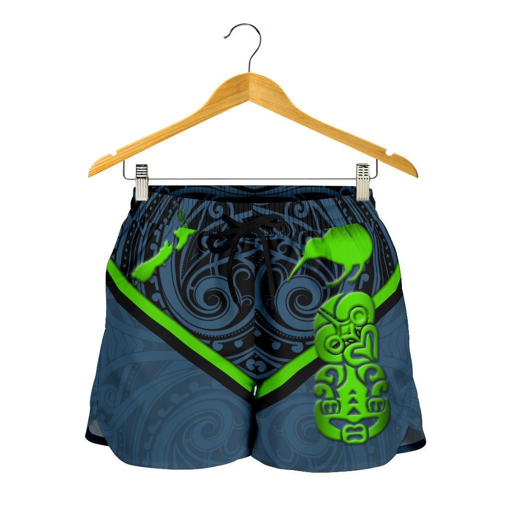 New Zealand Maori Rugby Women Shorts Pride Version - Navy Women's Shorts - Maori Navy - Polynesian Pride