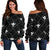Kanaka Maoli Women's Off Shoulder Sweater Regal AH White - Polynesian Pride