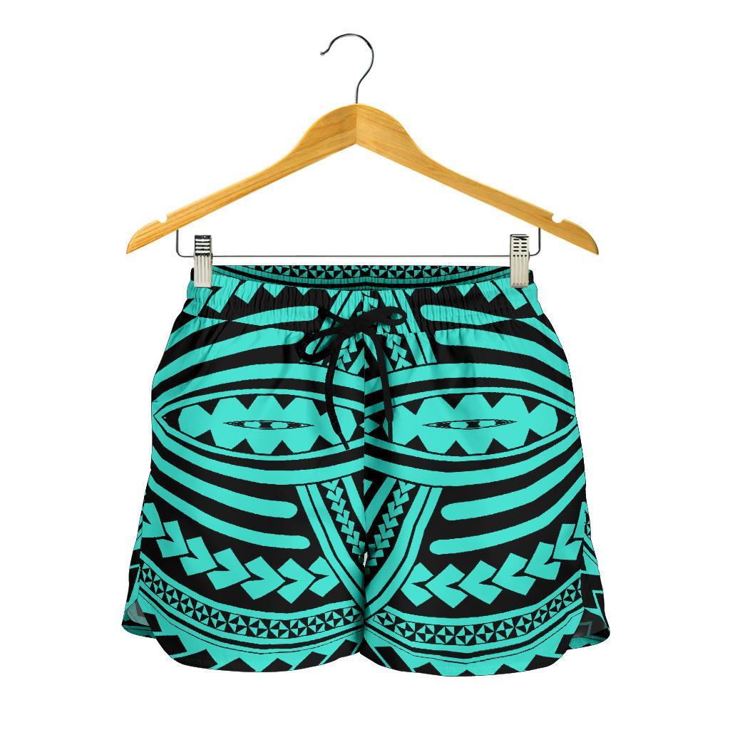 Polynesian Seamless Turquoise Women's Short - Polynesian Pride
